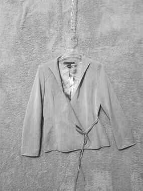 NEW Linda Allard Ellen Tracy 4 Gray Blazer Jacket⁹